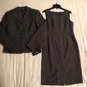 Kasper Dress Suit Set - Brown/Gray - 2p